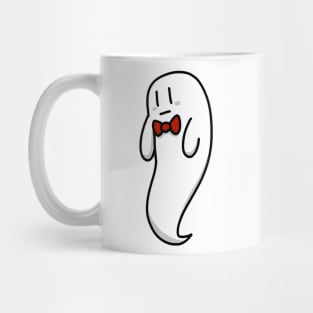 Red Bow Tie Ghost Mug